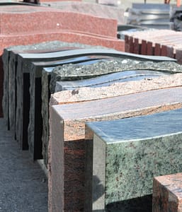 Granite finishes and colors