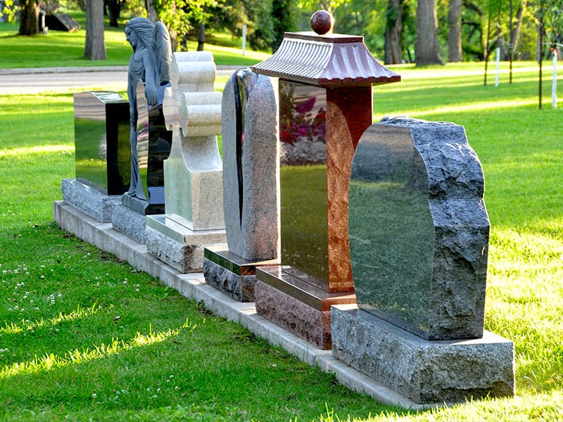 Sunset Memorial and Stone Headstone Model Choices