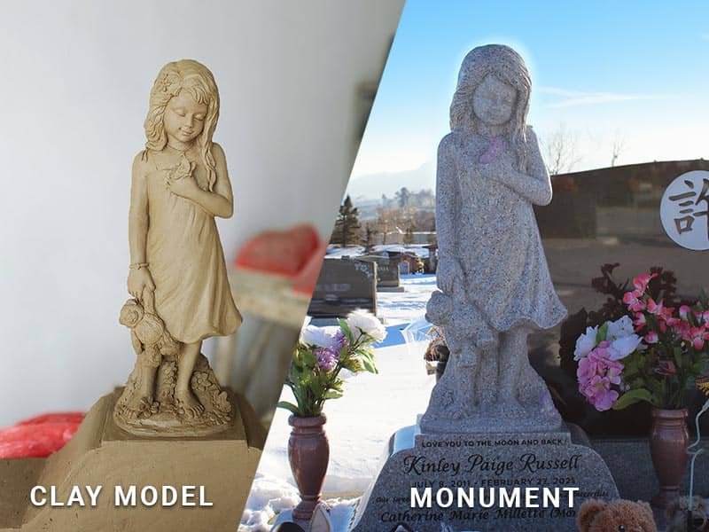 Custom Monument Design, Memorial, Clay model, Headstone Design,
