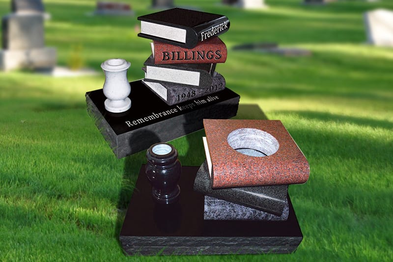Cored Cremation Monuments from Sunset Memorial and Stone