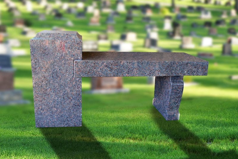 Cremation Bench from Sunset Memorial and Stone