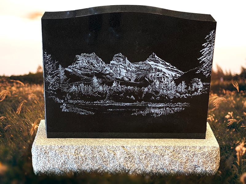 Laser Engraving at Sunset Memorial and Stone