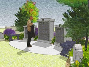 The Hearth Garden Columbaria at Sunset Memorial and Stone Ltd.